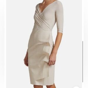 NWT Chiara Boni Agna Midi, size 8, winter white
